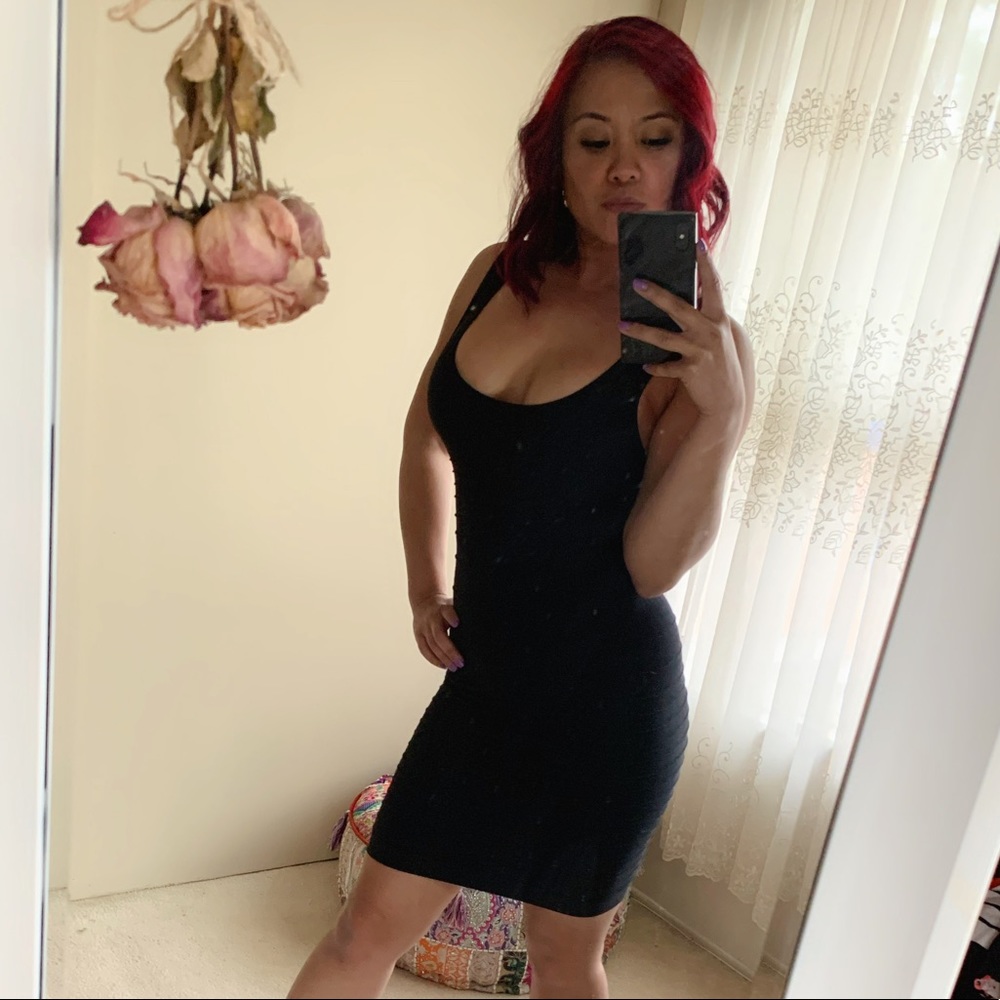 Black Bebe Bodycon Dress